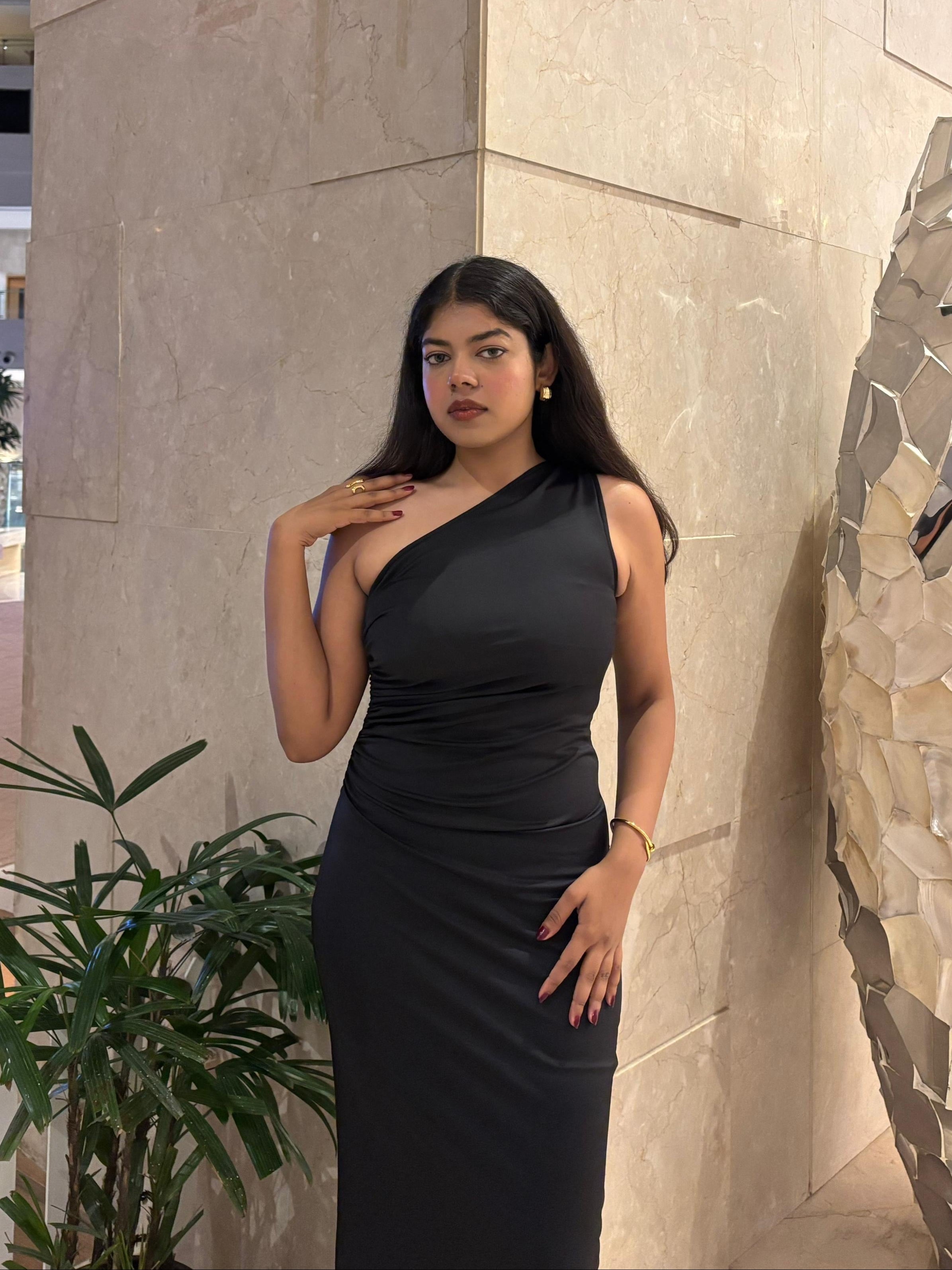 Raven One Shoulder Dress