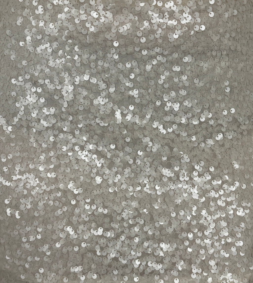 Vivian White Sequin Mini Skirt