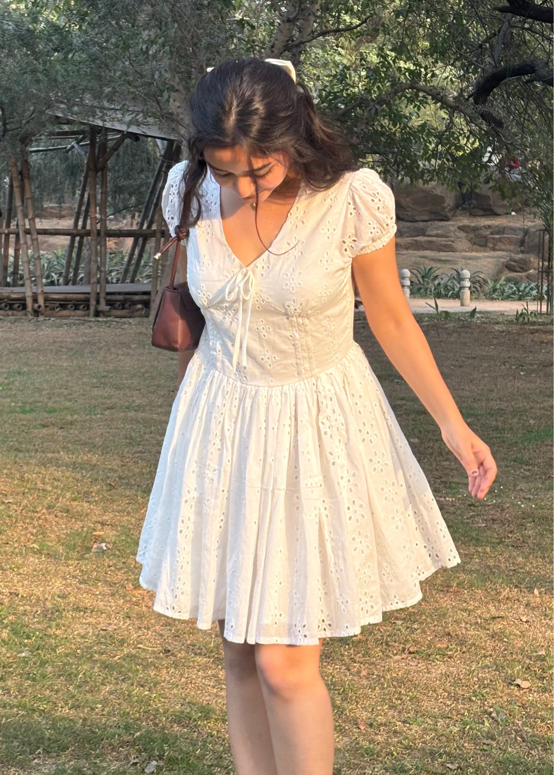 Elise Cotton Eyelet Dress