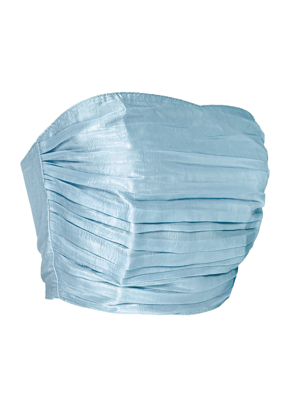 Elina's Glass Organza Top - Blue