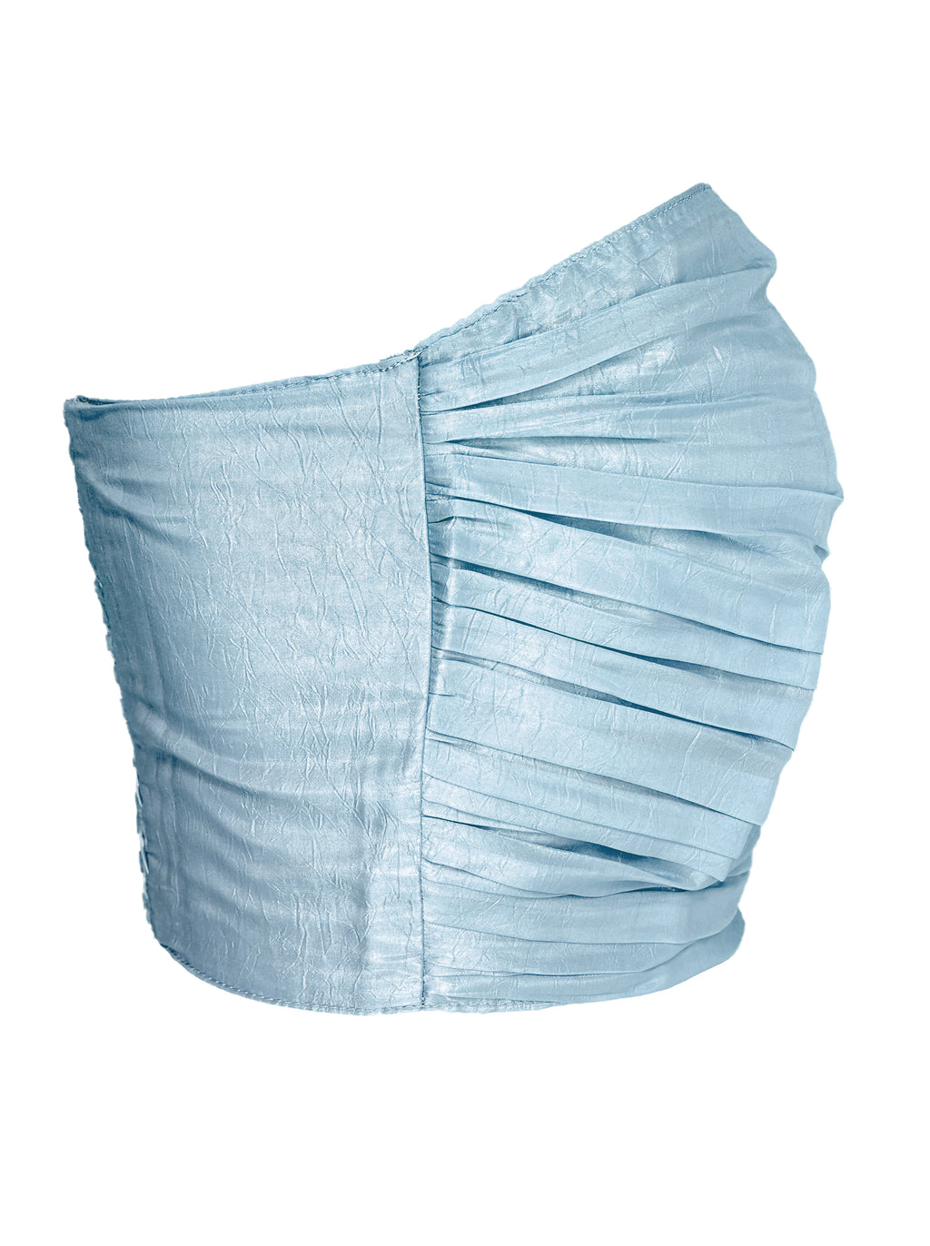 Elina's Glass Organza Top - Blue