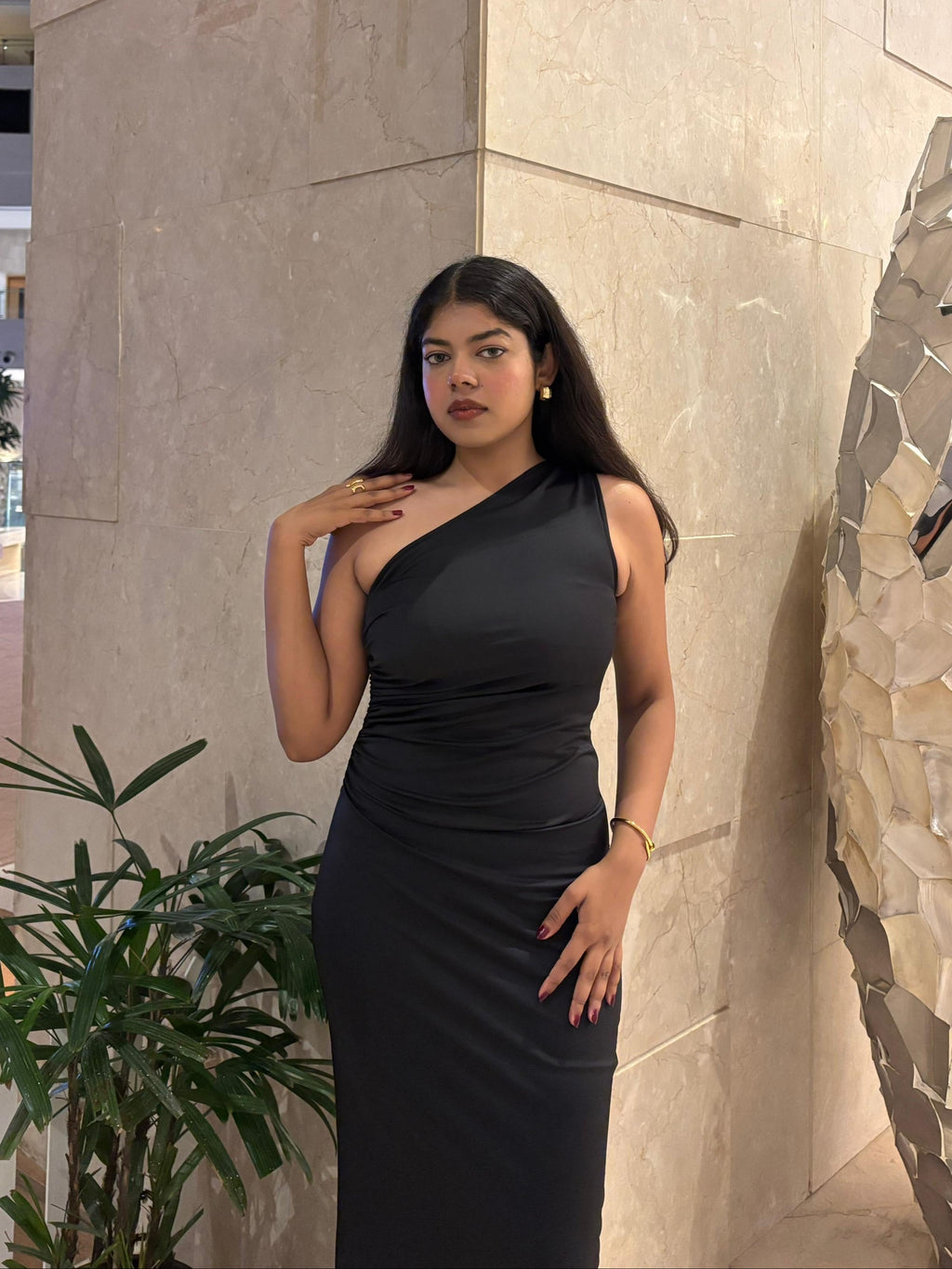 Raven One Shoulder Dress