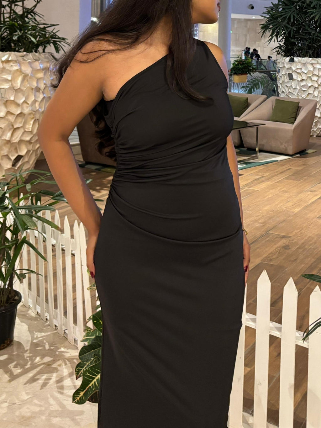 Raven One Shoulder Dress
